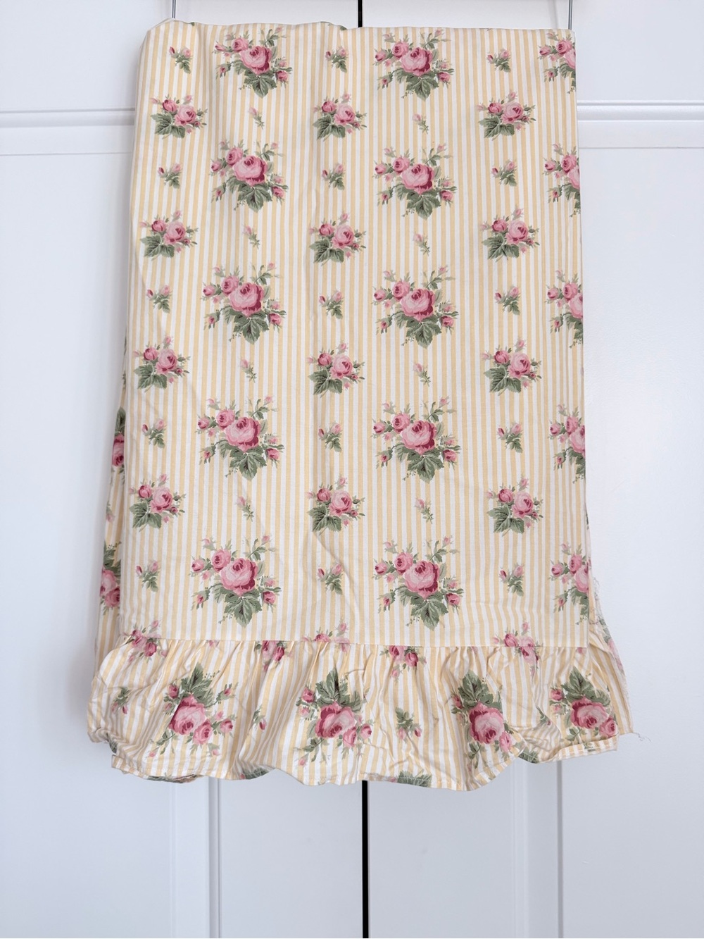 Ralph Lauren Vintage "Sophie Brooke" Pattern Twin Flat Sheet